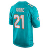 Image of Frank Gore Miami Dolphins New Game Jersey – Aqua 2019