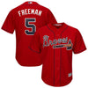 Image of Freddie Freeman Atlanta Braves Majestic 2019 Alternate Official Cool Base Player Jersey - Scarlet 2019