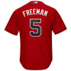 Image of Freddie Freeman Atlanta Braves Majestic 2019 Alternate Official Cool Base Player Jersey - Scarlet 2019