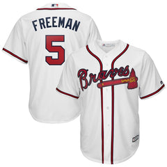 Freddie Freeman Atlanta Braves Majestic 2019 Home Official Cool Base Player Jersey - White 2019