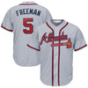 Image of Freddie Freeman Atlanta Braves Majestic Official Cool Base Player Jersey – Gray 2019