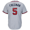Image of Freddie Freeman Atlanta Braves Majestic Official Cool Base Player Jersey – Gray 2019