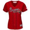 Image of Freddie Freeman Atlanta Braves Majestic Women's 2019 Alternate Cool Base Player Jersey - Scarlet 2019