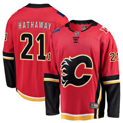 Garnet Hathaway Calgary Flames Breakaway Player Jersey – Red 2019