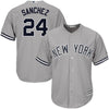 Image of Gary Sanchez New York Yankees Majestic Road Official Cool Base Player Jersey - Gray 2019