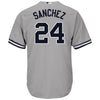 Image of Gary Sanchez New York Yankees Majestic Road Official Cool Base Player Jersey - Gray 2019
