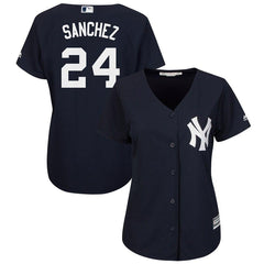 Gary Sanchez New York Yankees Majestic Women's Fashion Cool Base Player Jersey - Navy 2019