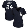 Image of Gary Sanchez New York Yankees Majestic Women's Fashion Cool Base Player Jersey - Navy 2019