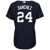 Image of Gary Sanchez New York Yankees Majestic Women's Fashion Cool Base Player Jersey - Navy 2019