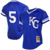 Image of George Brett Kansas City Royals Mitchell &amp; Ness Batting Practice Jersey - Royal Blue 2019