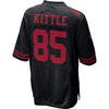 Image of George Kittle San Francisco 49ers Alternate Game Jersey - Black 2019