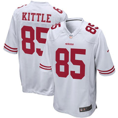 George Kittle San Francisco 49ers Game Jersey - White 2019