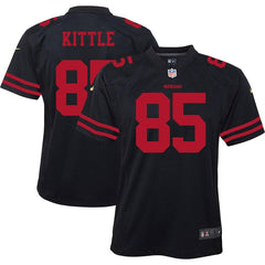 George Kittle San Francisco 49ers Youth Game Jersey – Black 2019
