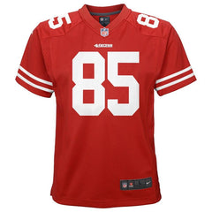 George Kittle San Francisco 49ers Youth Game Jersey – Scarlet 2019