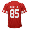 Image of George Kittle San Francisco 49ers Youth Game Jersey – Scarlet 2019