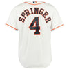 Image of George Springer Houston Astros Majestic Official Cool Base Player Jersey - White 2019