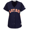Image of George Springer Houston Astros Majestic Women's Team Cool Base Player Jersey – Navy 2019