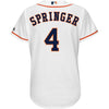 Image of George Springer Houston Astros Majestic Women's Team Cool Base Player Jersey – White 2019