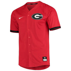 Georgia Bulldogs Vapor Untouchable Elite Full-Button Replica Baseball Jersey - Red 2019
