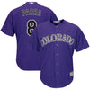 Image of Gerardo Parra Colorado Rockies Majestic Alternate Official Cool Base Player Jersey - Purple 2019