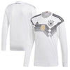 Image of Germany National Team Home Replica Blank Long Sleeve Jersey - White 2019