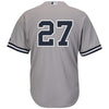 Image of Giancarlo Stanton New York Yankees Majestic Cool Base Player Replica Jersey – Gray 2019