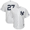 Image of Giancarlo Stanton New York Yankees Majestic Cool Base Player Replica Jersey – White 2019