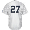 Image of Giancarlo Stanton New York Yankees Majestic Cool Base Player Replica Jersey – White 2019