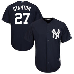 Giancarlo Stanton New York Yankees Majestic Cool Base Replica Player Jersey – Navy 2019