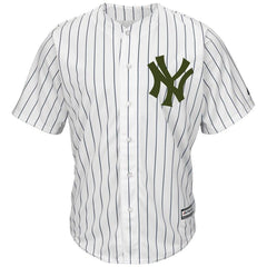 Giancarlo Stanton New York Yankees Majestic Memorial Day Cool Base Player Jersey - White 2019