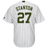 Image of Giancarlo Stanton New York Yankees Majestic Memorial Day Cool Base Player Jersey - White 2019