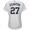 Image of Giancarlo Stanton New York Yankees Majestic Women's Cool Base Player Jersey – White 2019