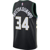 Image of Giannis Antetokounmpo Milwaukee Bucks Swingman Jersey - Statement Edition – Black 2019
