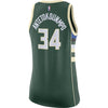 Image of Giannis Antetokounmpo Milwaukee Bucks Women's Swingman Jersey Green - Icon Edition 2019