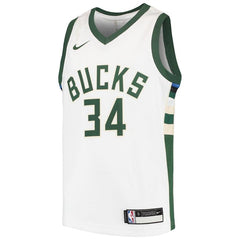 Giannis Antetokounmpo Milwaukee Bucks Youth Swingman Jersey - White 2019