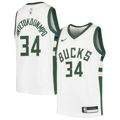 Giannis Antetokounmpo Milwaukee Bucks Youth Swingman Jersey - White 2019