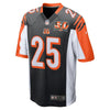 Image of Giovani Bernard Cincinnati Bengals 50th Anniversary Patch Game Jersey - Black 2019
