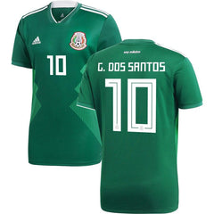 Giovani dos Santos Mexico National Team Youth Home Replica Jersey - Green 2019