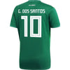 Image of Giovani dos Santos Mexico National Team Youth Home Replica Jersey - Green 2019