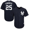Image of Gleyber Torres New York Yankees Majestic Alternate Official Cool Base Jersey – Navy 2019