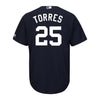 Image of Gleyber Torres New York Yankees Majestic Alternate Official Cool Base Jersey – Navy 2019