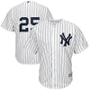 Image of Gleyber Torres New York Yankees Majestic Official Cool Base Jersey – White 2019