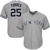 Image of Gleyber Torres New York Yankees Majestic Official Cool Base Player Jersey – Gray 2019