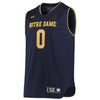 Image of #0 Notre Dame Fighting Irish Under Armour Replica Basketball Jerseys - Navy/Gold 2019