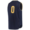 Image of #0 Notre Dame Fighting Irish Under Armour Replica Basketball Jerseys - Navy/Gold 2019