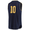 Image of #10 Notre Dame Fighting Irish Under Armour Replica Basketball Jerseys - Navy/Gold 2019