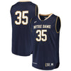 Image of #35 Notre Dame Fighting Irish Under Armour Replica Basketball Jerseys - Navy/Gold 2019