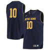 Image of #10 Notre Dame Fighting Irish Under Armour Replica Basketball Jerseys - Navy/Gold 2019