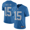 Image of Golden Tate Detroit Lions Throwback Vapor Untouchable Limited Player Jersey - Blue 2019