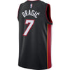 Image of Goran Dragic Miami Heat Swingman Jersey Black - Icon Edition 2019